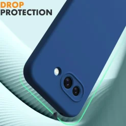 Google Pixel 9a - Silikon Case mit Mikrofaser-Innenseite