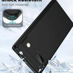 Google Pixel 8a - Slim Silikon Backcover Schwarz