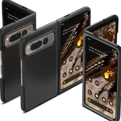 Google Pixel Fold - Slim Silikon Backcover Schwarz