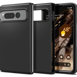 Google Pixel Fold - Slim Silikon Backcover Schwarz