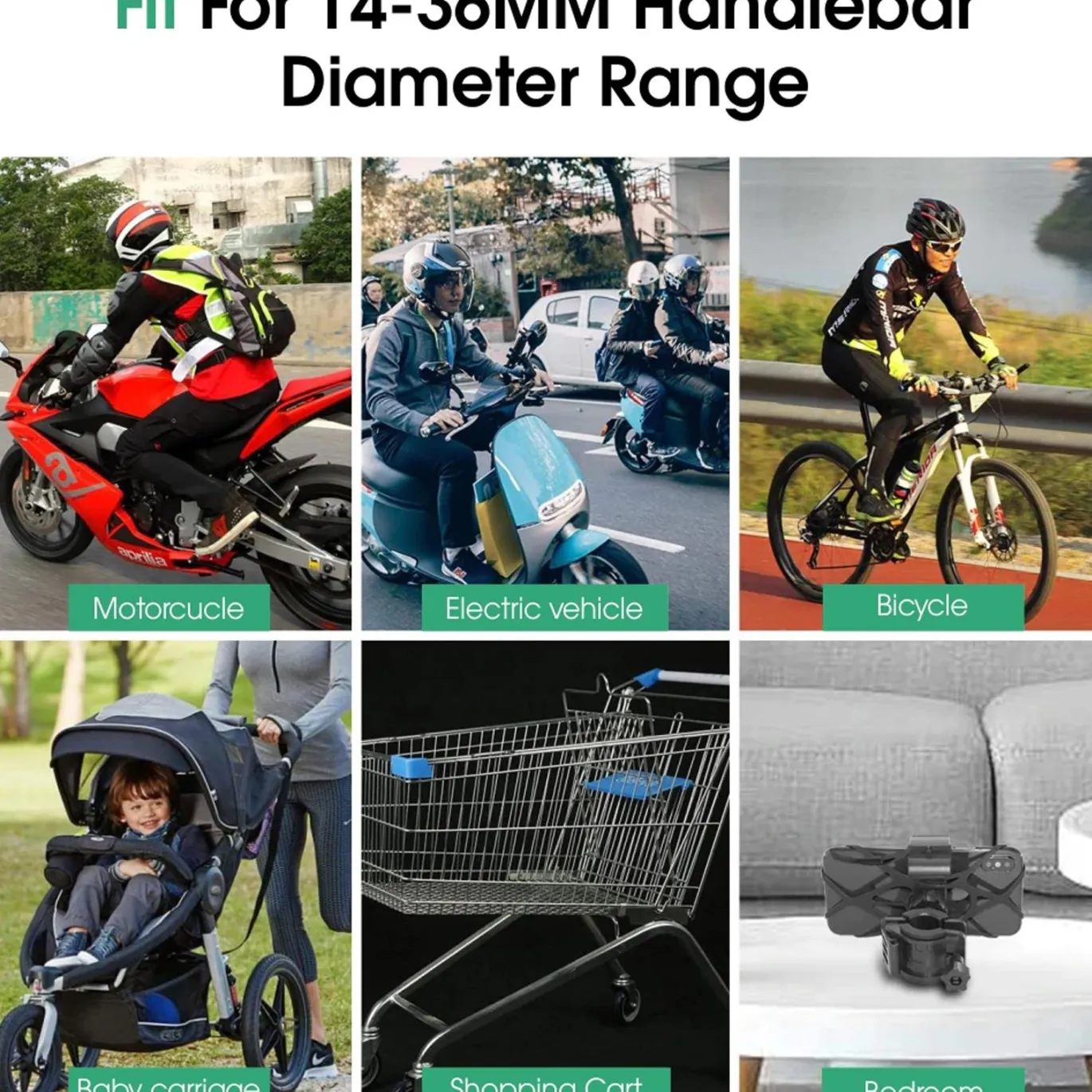 Halterung Fahrrad Lenker Gummi Holder