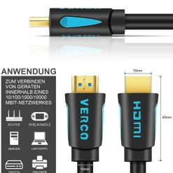 HDMI 2.0 Kabel - HD-110B - 3M - Schwarz