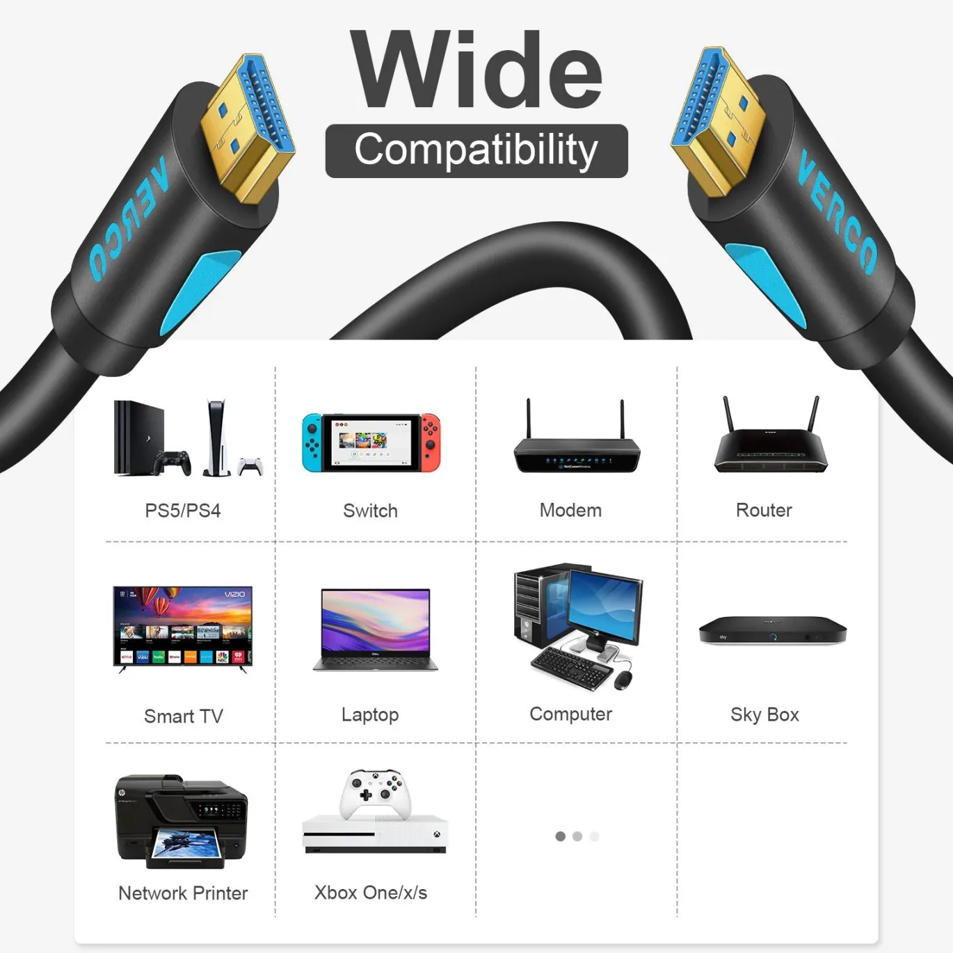 HDMI 2.0 Kabel - HD-110B - 7.5M - Schwarz