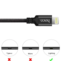 Hoco USB Kabel - X14 Lightning - 2M