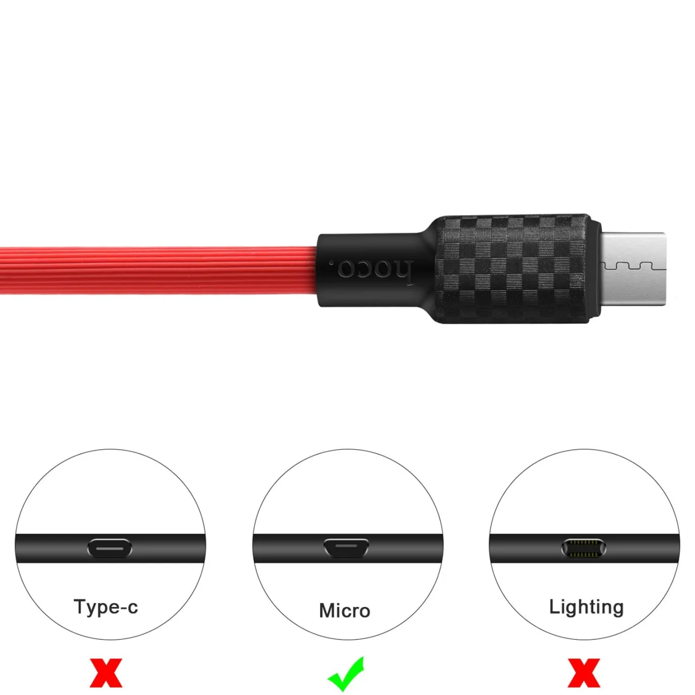 Hoco USB Kabel - X29 microUSB - 1M