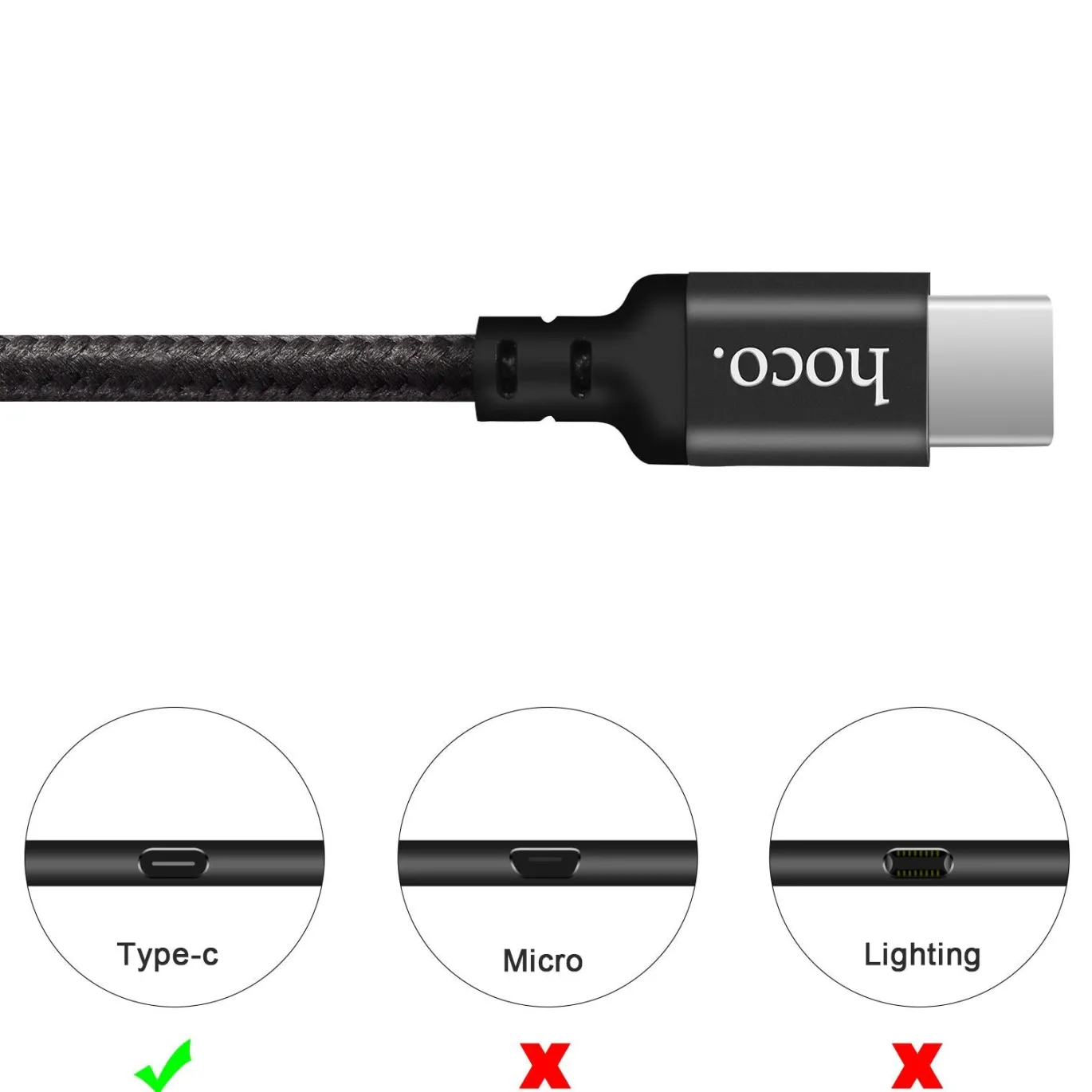 Hoco USB Kabel - X14 Type-C - 2M