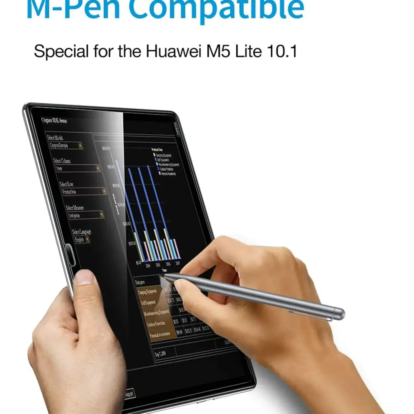 Huawei Mediapad M5 Lite - Panzerglas gehärtet für Display