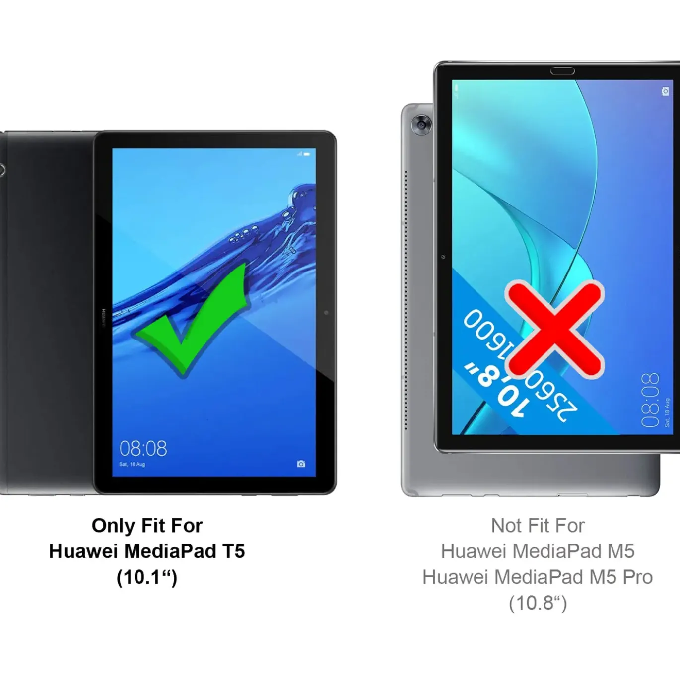Huawei MediaPad T5 10.1 - Panzerglas gehärtet für Display