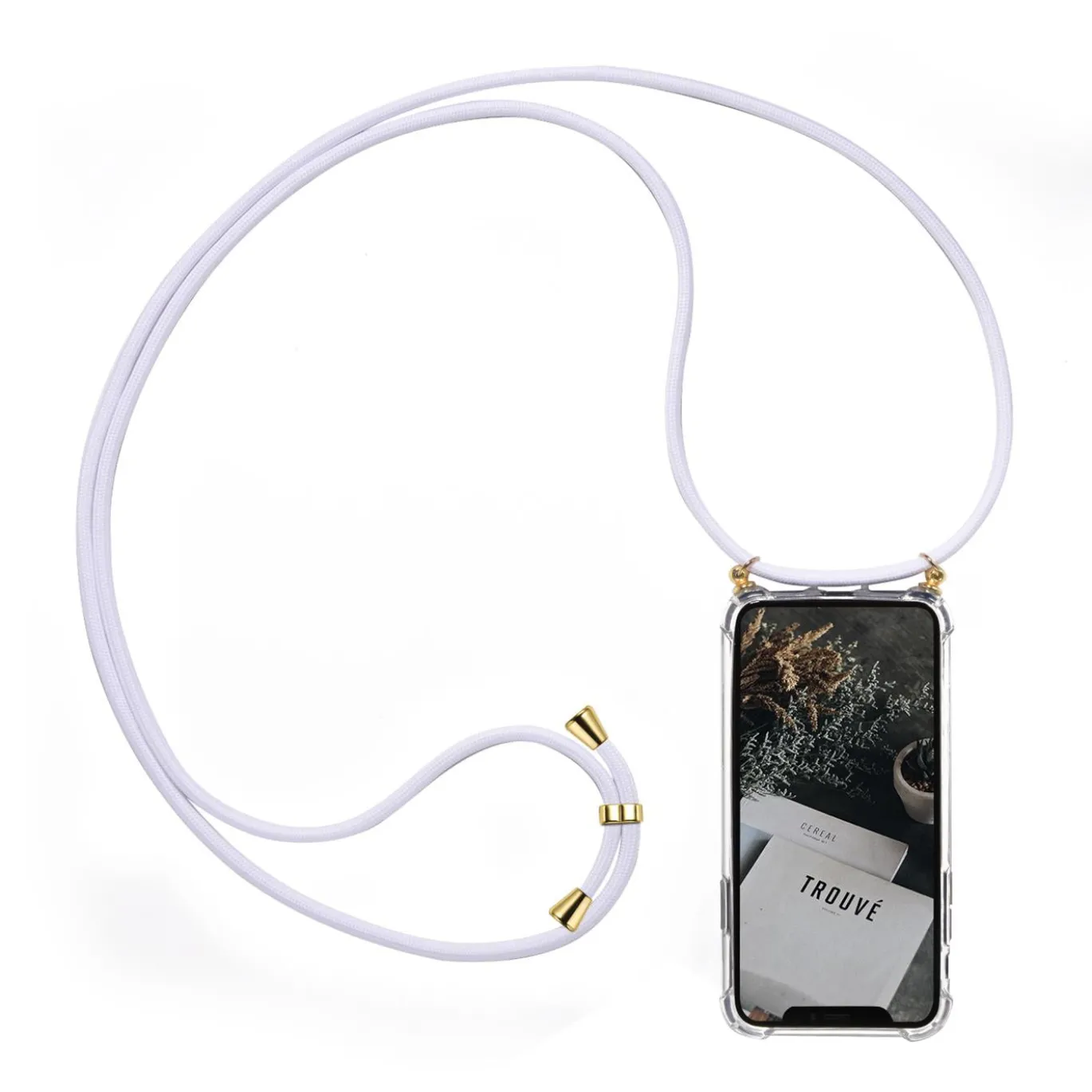 Huawei P30 Pro - Transparente Hülle mit Handykette