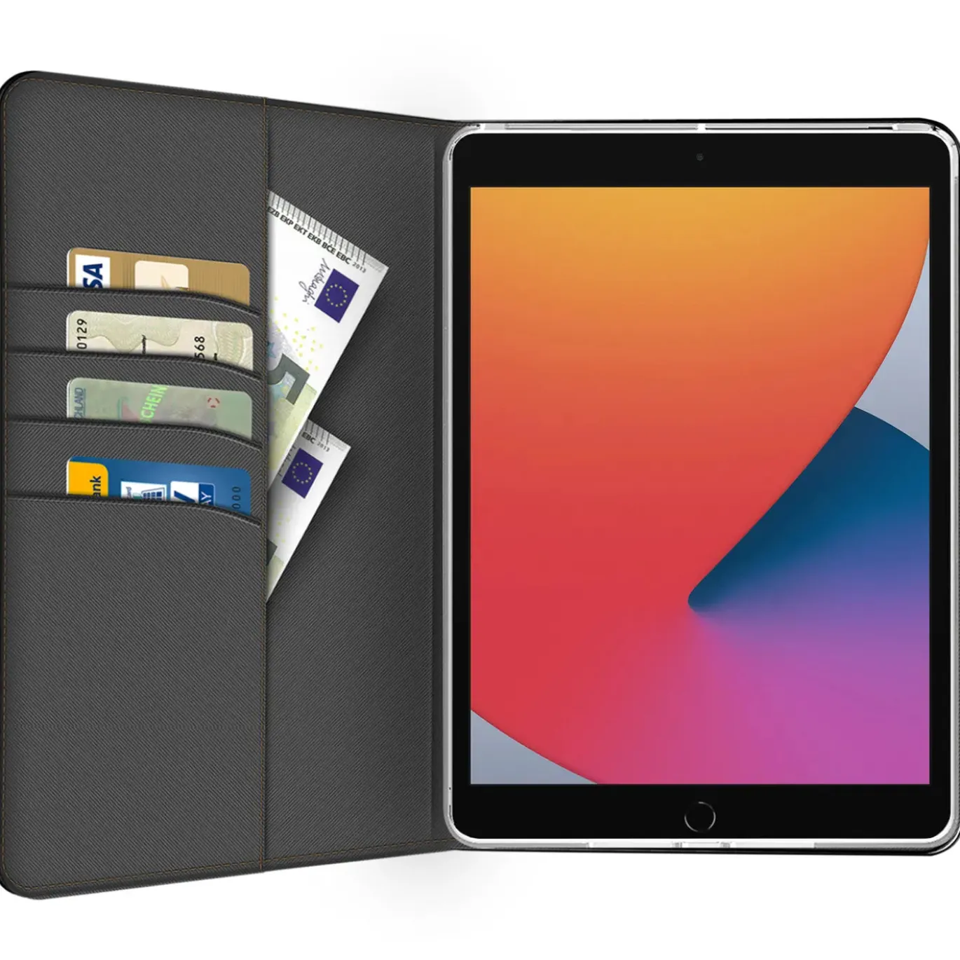 iPad (7.–9. Gen.) - Tablet Klapphülle im Jeanslook
