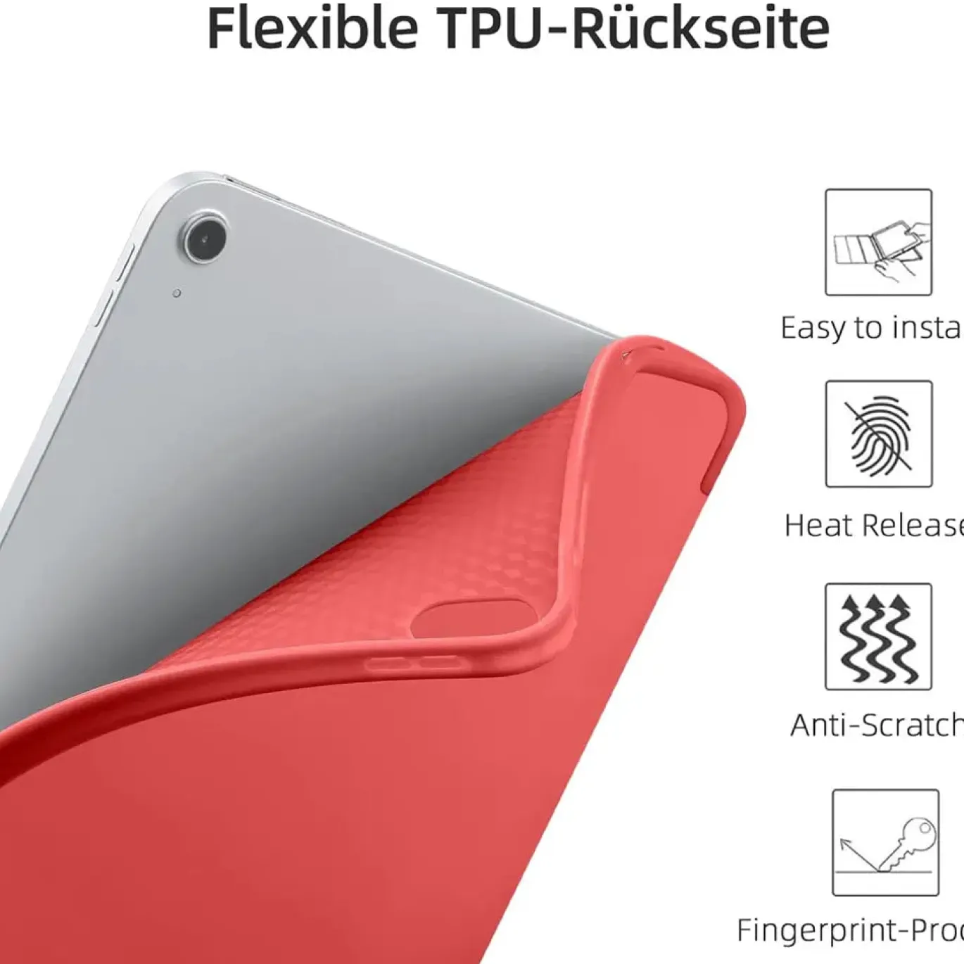iPad Air (4.–5. Gen.) / iPad Air (M3) / 11" iPad Pro (M4) - Smart Cover mit Sleep-Funktion