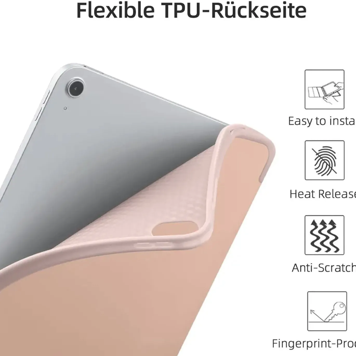 iPad Air (4.–5. Gen.) / iPad Air (M3) / 11" iPad Pro (M4) - Smart Cover mit Sleep-Funktion