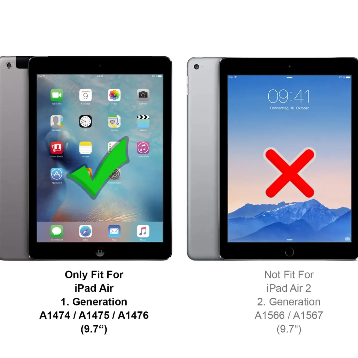iPad Air (1. Gen.) - Outdoor Tablet Hülle mit Ständer