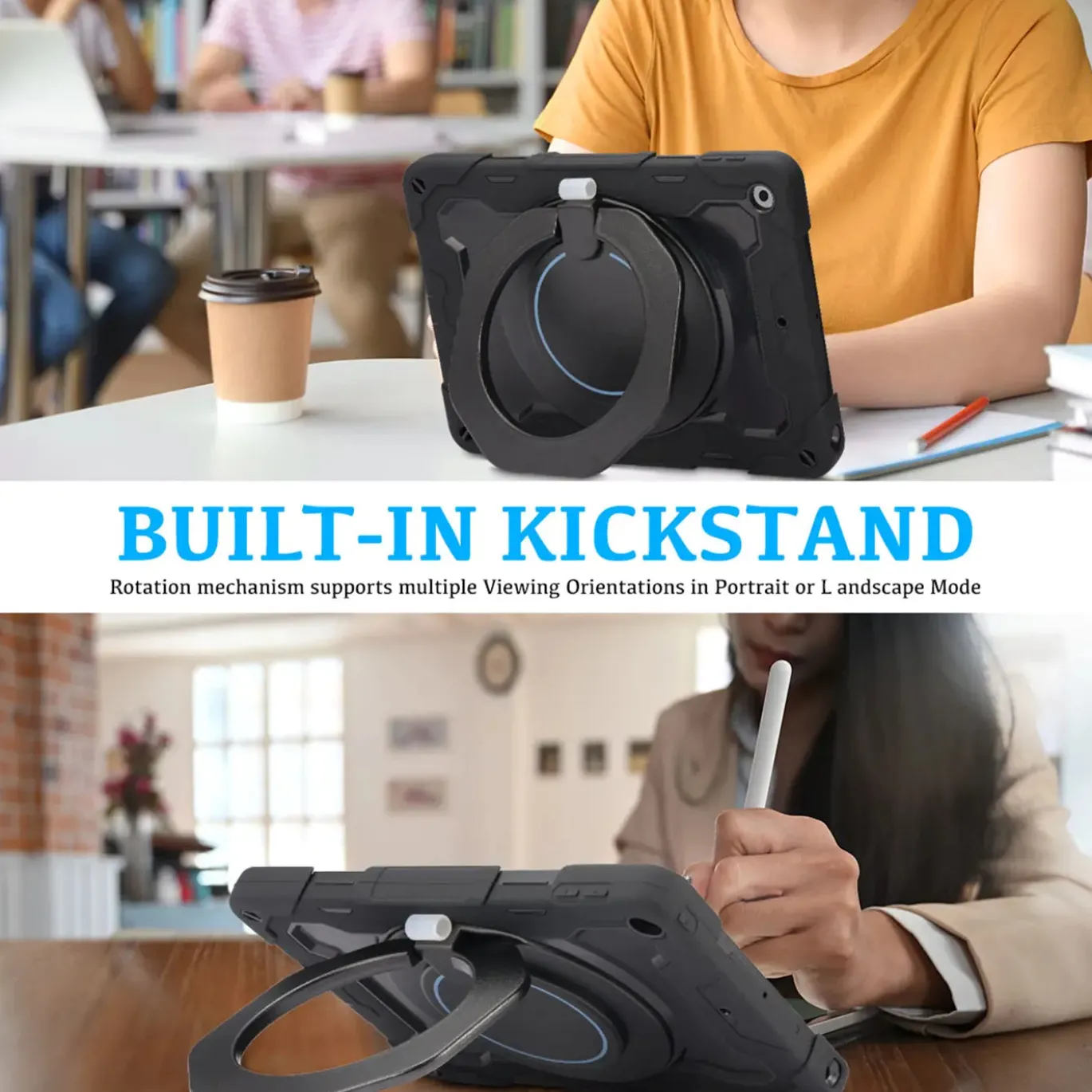 iPad mini 4 / iPad mini (5. Gen.) - Armor Case mit Ständer & Schultergurt