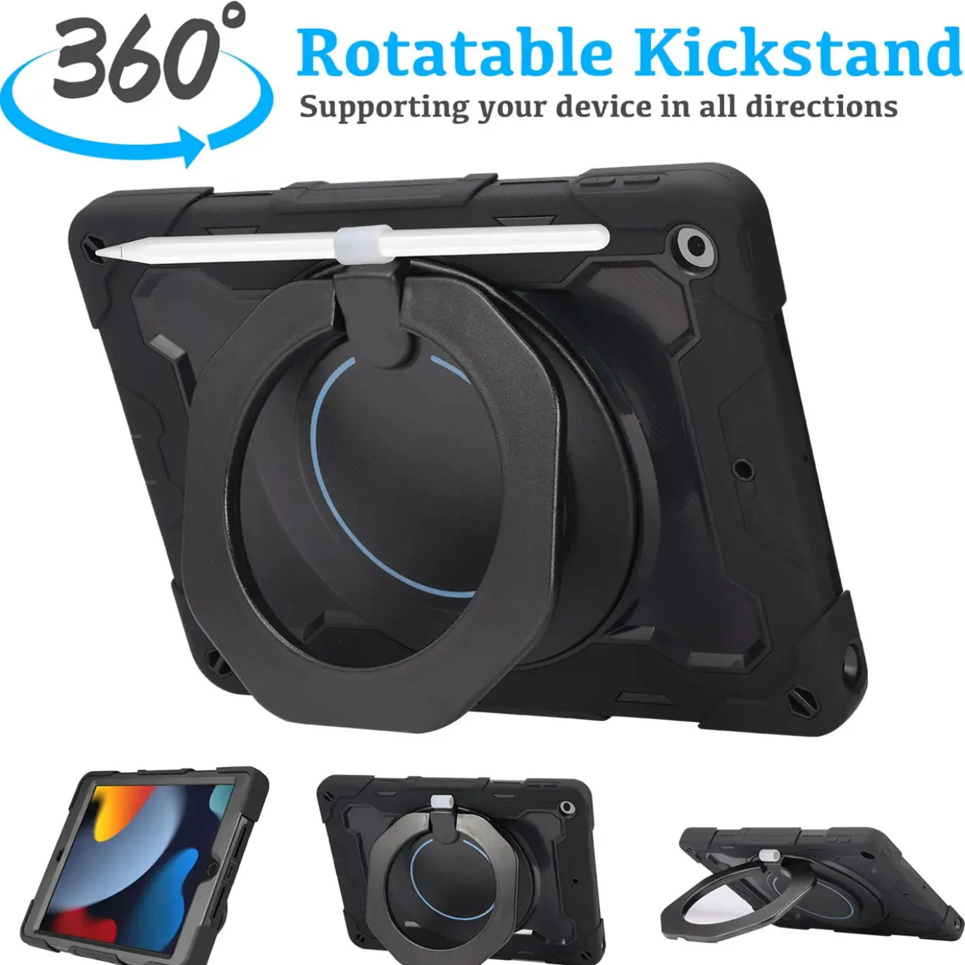 iPad mini 4 / iPad mini (5. Gen.) - Armor Case mit Ständer & Schultergurt
