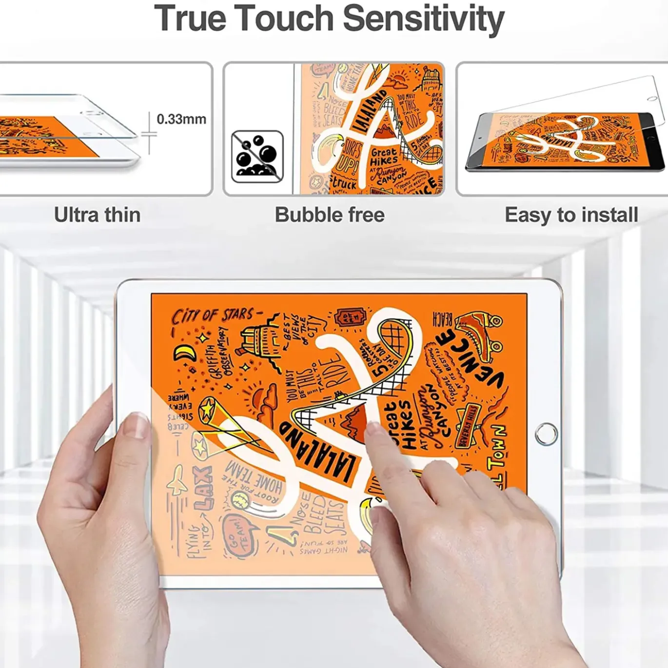 iPad mini 4 - Panzerglas gehärtet für Display