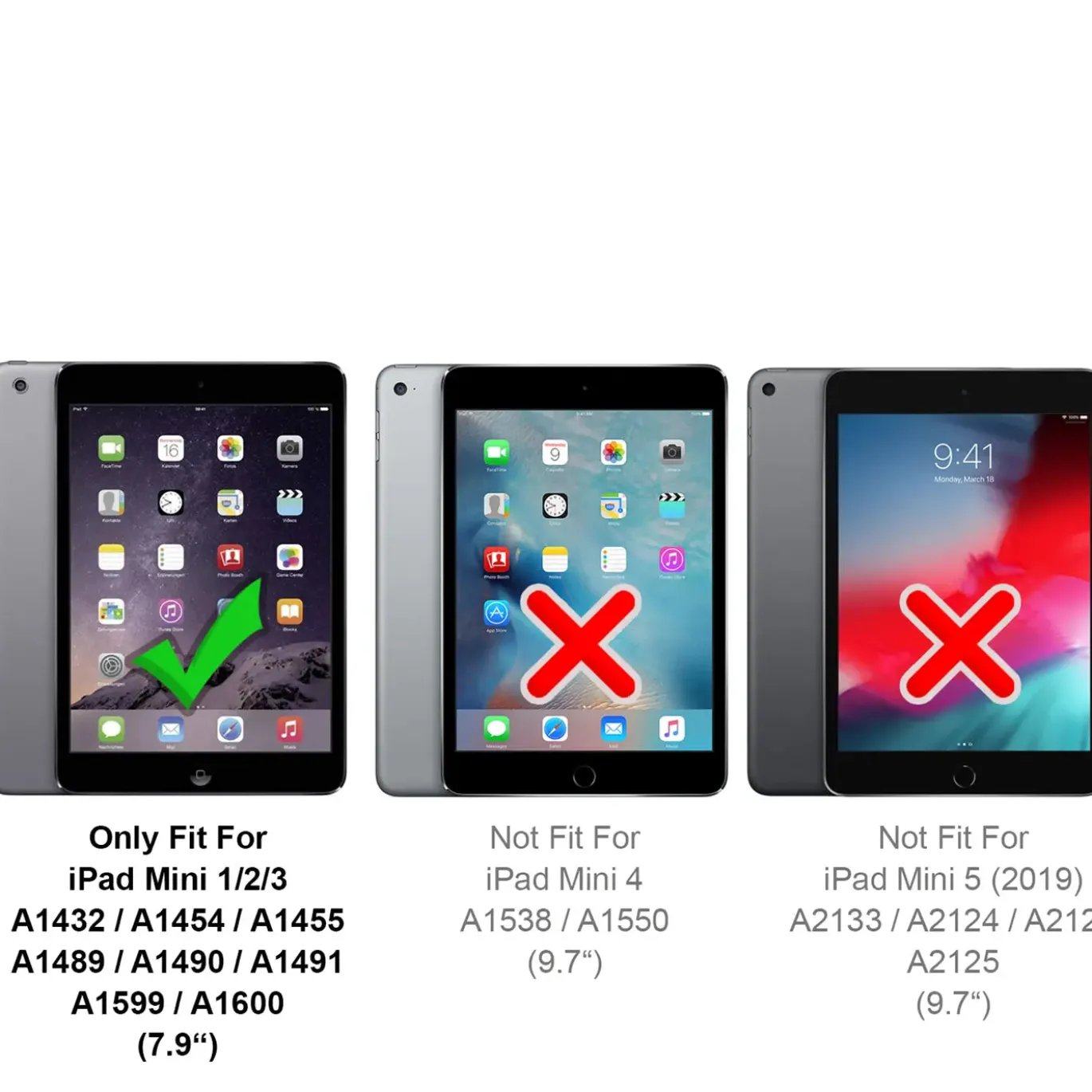 iPad mini (1.–3. Gen.) - Panzerglas gehärtet für Display