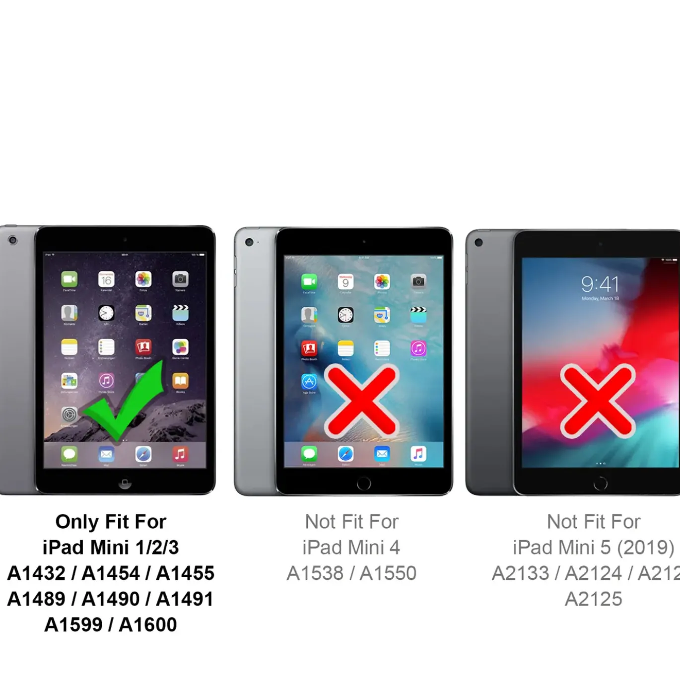 iPad mini (1.–3. Gen.) - Tablet Hülle klar & stoßfest