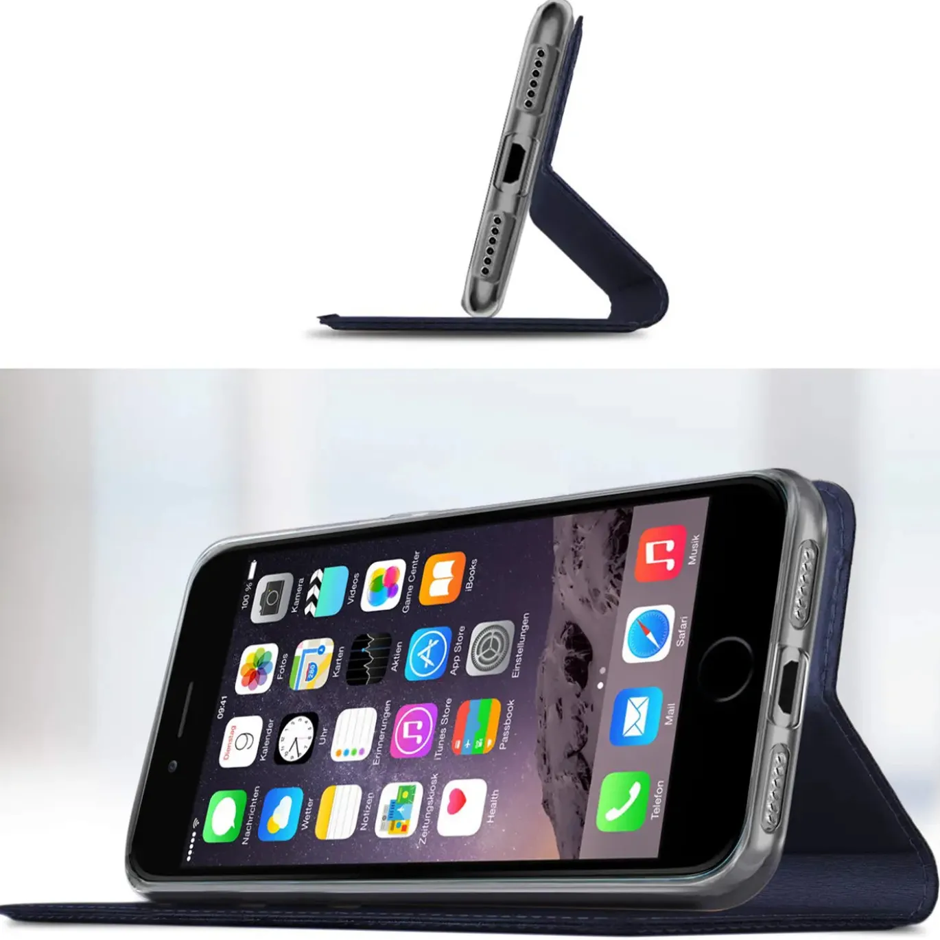 iPhone 7 / 8 / SE 2 / SE 3 - Booklet Case mit Magnetverschluss