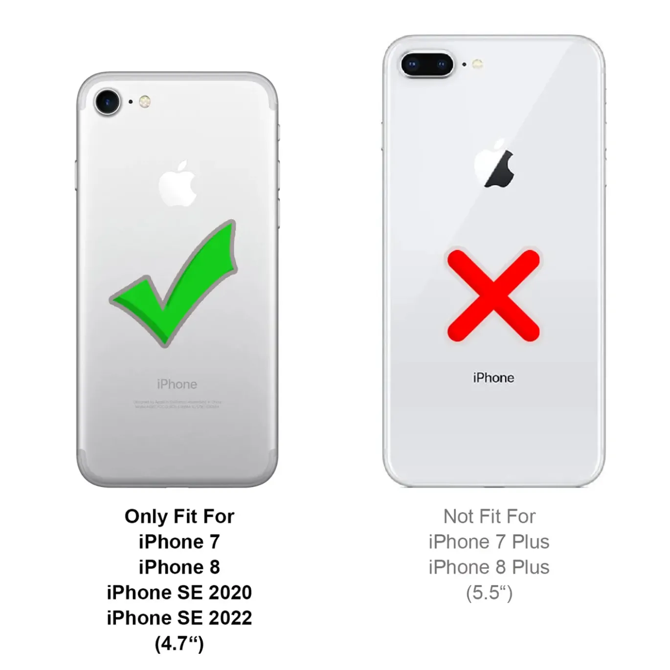 iPhone 7 / 8 / SE 2 / SE 3 - Booklet Case mit Magnetverschluss