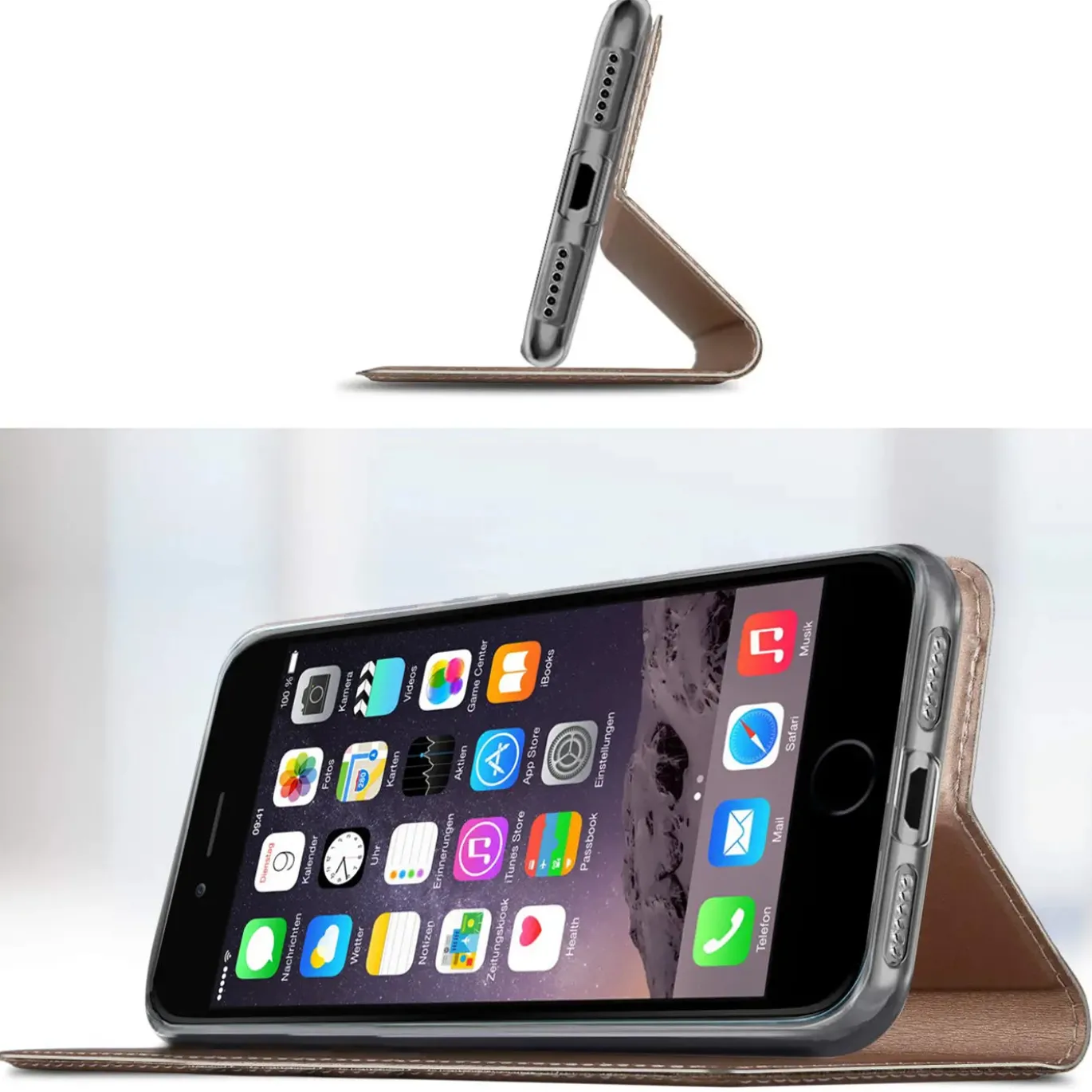 iPhone 7 / 8 / SE 2 / SE 3 - Booklet Case mit Magnetverschluss