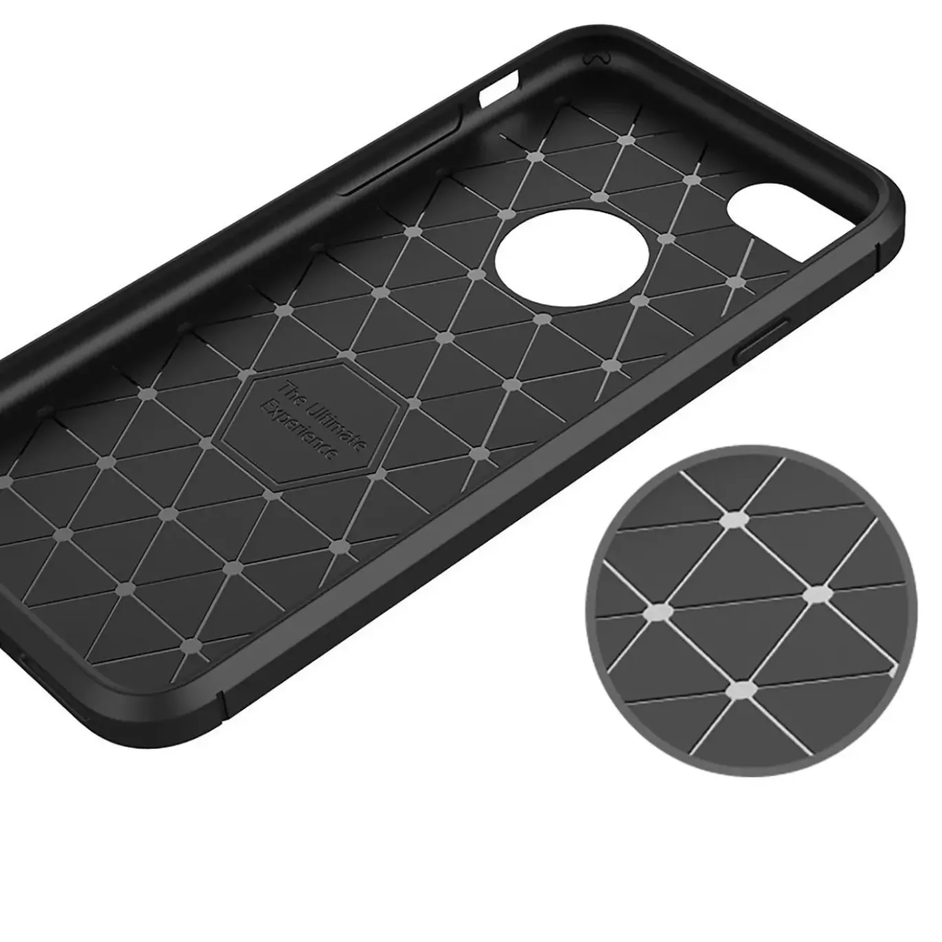 iPhone 7 / 8 / SE 2 / SE 3 - Carbon Case Hülle, stoßfest