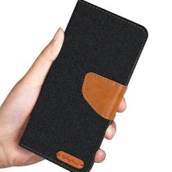 iPhone 7 / 8 / SE 2 / SE 3 - Jeanslook Klapphülle mit Kartenfach