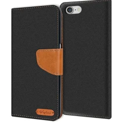 iPhone 7 / 8 / SE 2 / SE 3 - Jeanslook Klapphülle mit Kartenfach