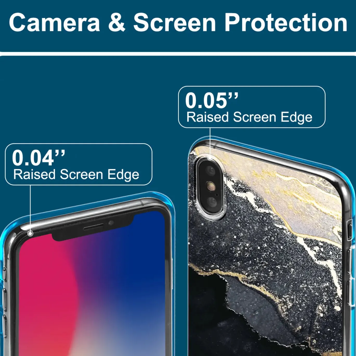 iPhone 7 / 8 / SE 2 / SE 3 - Marmor & Sand Design Hülle