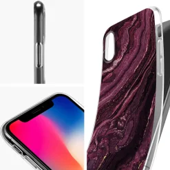 iPhone 7 / 8 / SE 2 / SE 3 - Marmor & Sand Design Hülle
