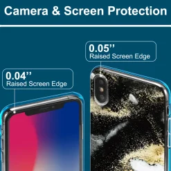 iPhone 7 / 8 / SE 2 / SE 3 - Marmor & Sand Design Hülle