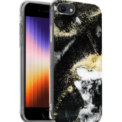 iPhone 7 / 8 / SE 2 / SE 3 - Marmor & Sand Design Hülle