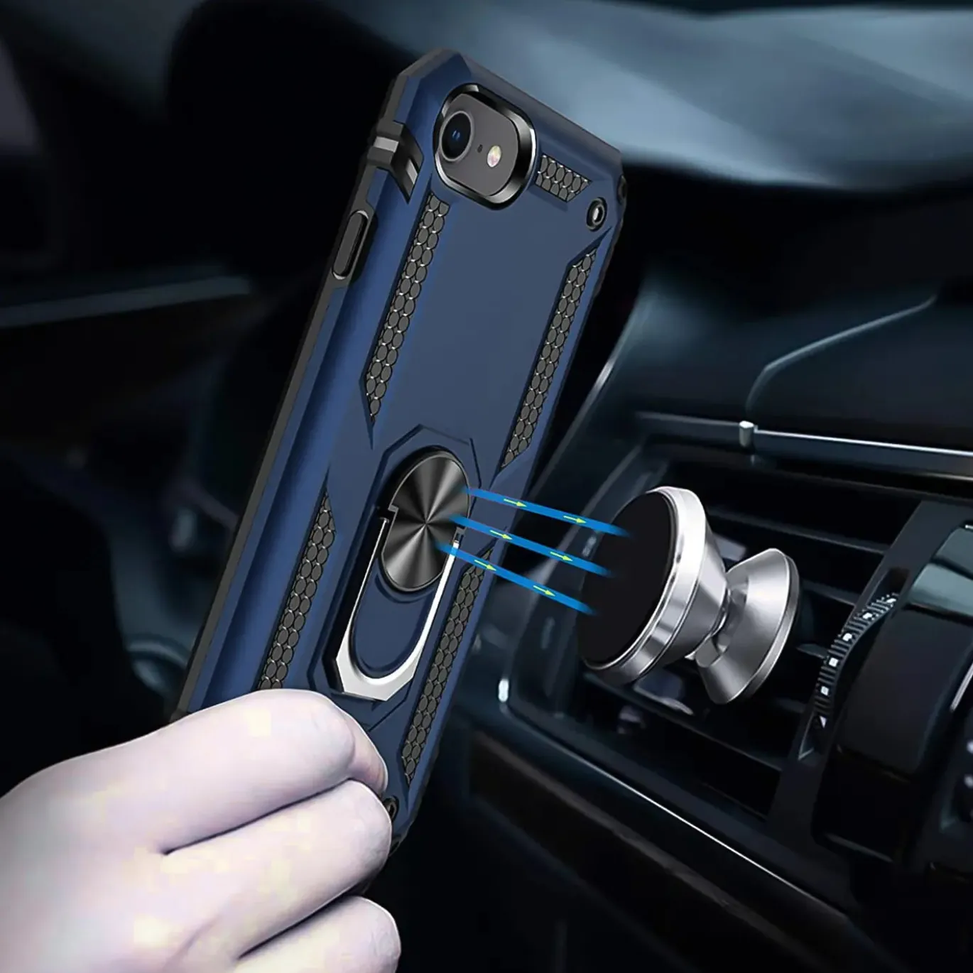 iPhone 7 / 8 / SE 2 / SE 3 - Outdoor Hardcase mit Ringhalter
