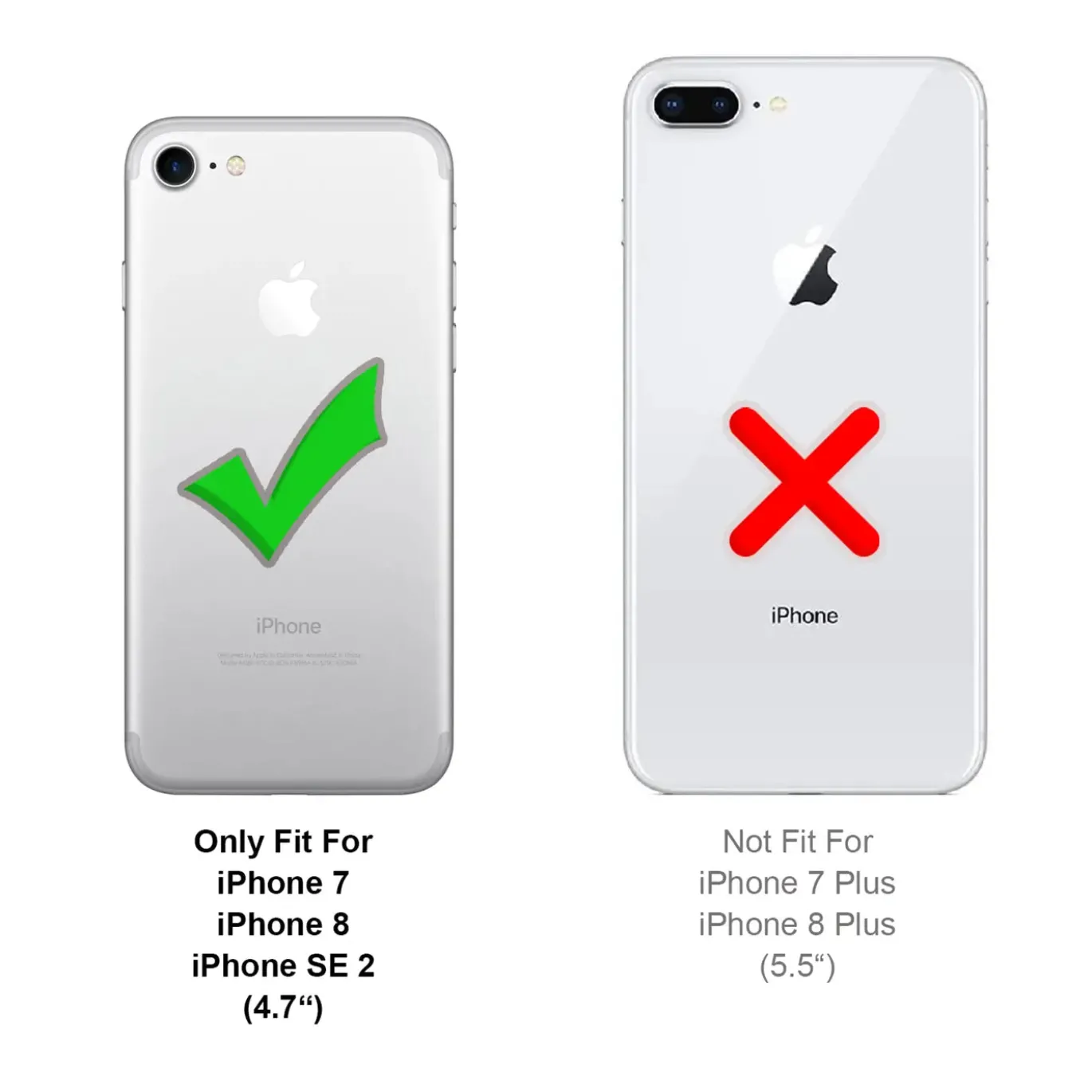 iPhone 7 / 8 / SE 2 / SE 3 - Silikonhülle mit Kartenfach & Kameraschutz