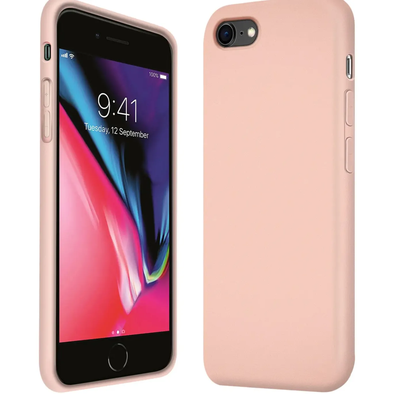 iPhone 7 / 8 / SE 2 / SE 3 - Silikon Case mit Mikrofaser-Innenseite