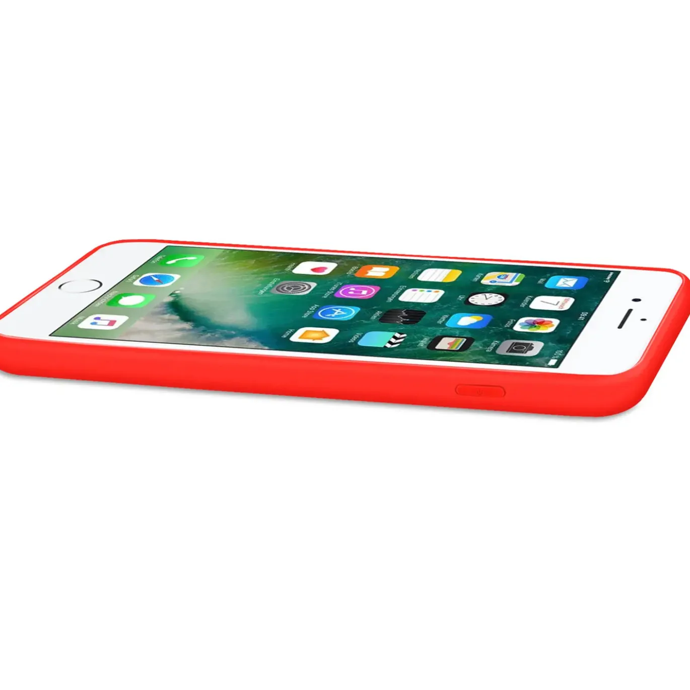 iPhone 7 / 8 / SE 2 / SE 3 - Silikon Case mit Mikrofaser-Innenseite