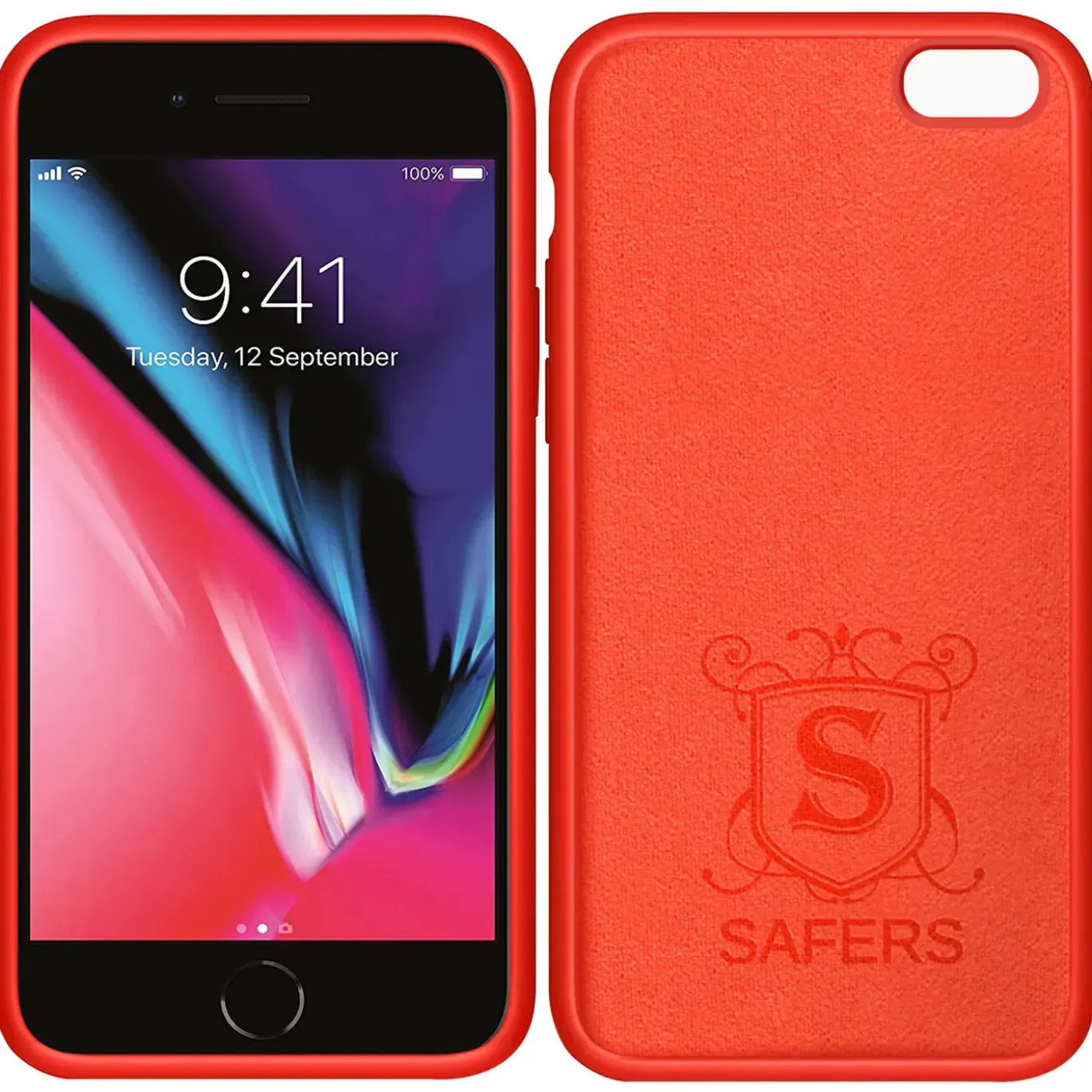 iPhone 7 / 8 / SE 2 / SE 3 - Silikon Case mit Mikrofaser-Innenseite