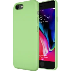 iPhone 7 / 8 / SE 2 / SE 3 - Silikon Case mit Mikrofaser-Innenseite