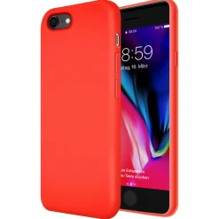 iPhone 7 / 8 / SE 2 / SE 3 - Silikon Case mit Mikrofaser-Innenseite