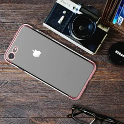 iPhone 7 / 8 / SE 2 / SE 3 - Transparente Hülle mit Akzenten