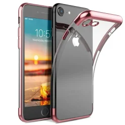 iPhone 7 / 8 / SE 2 / SE 3 - Transparente Hülle mit Akzenten