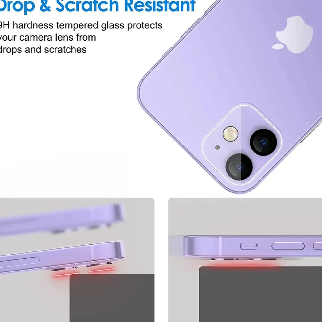 iPhone 11 / 12 Mini - Kameraschutz aus gehärtetem Glas