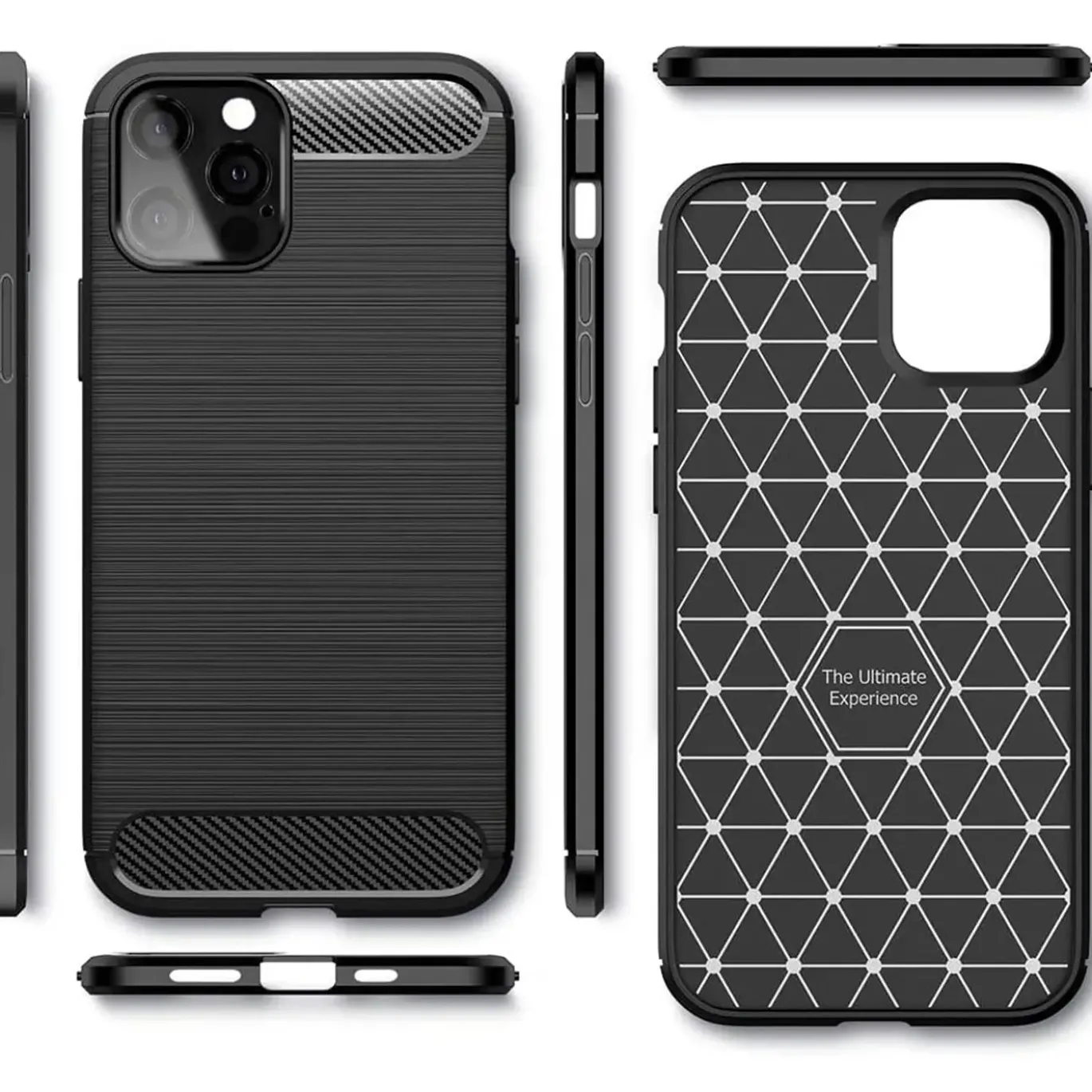 iPhone 12 / 12 Pro - Carbon Case Hülle, stoßfest