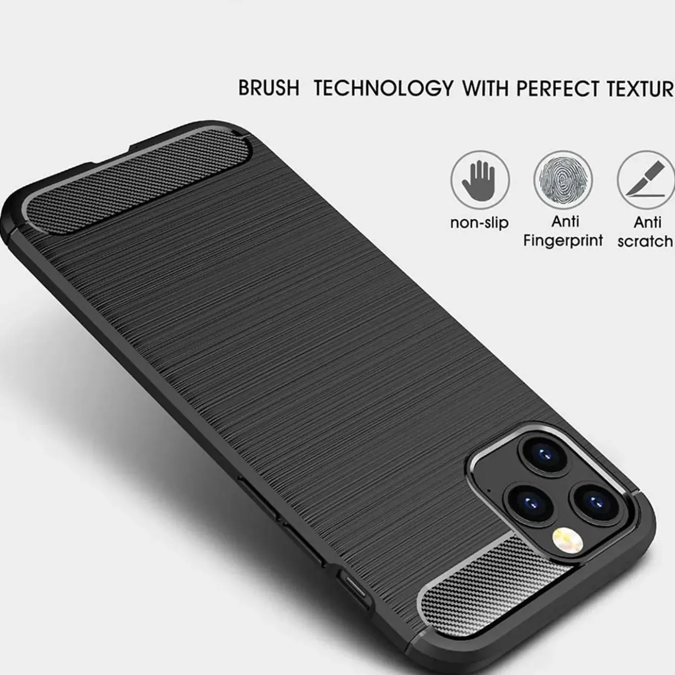 iPhone 12 / 12 Pro - Carbon Case Hülle, stoßfest