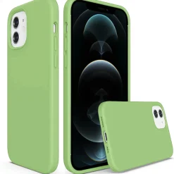iPhone 12 / 12 Pro - Silikon Case mit Mikrofaser-Innenseite