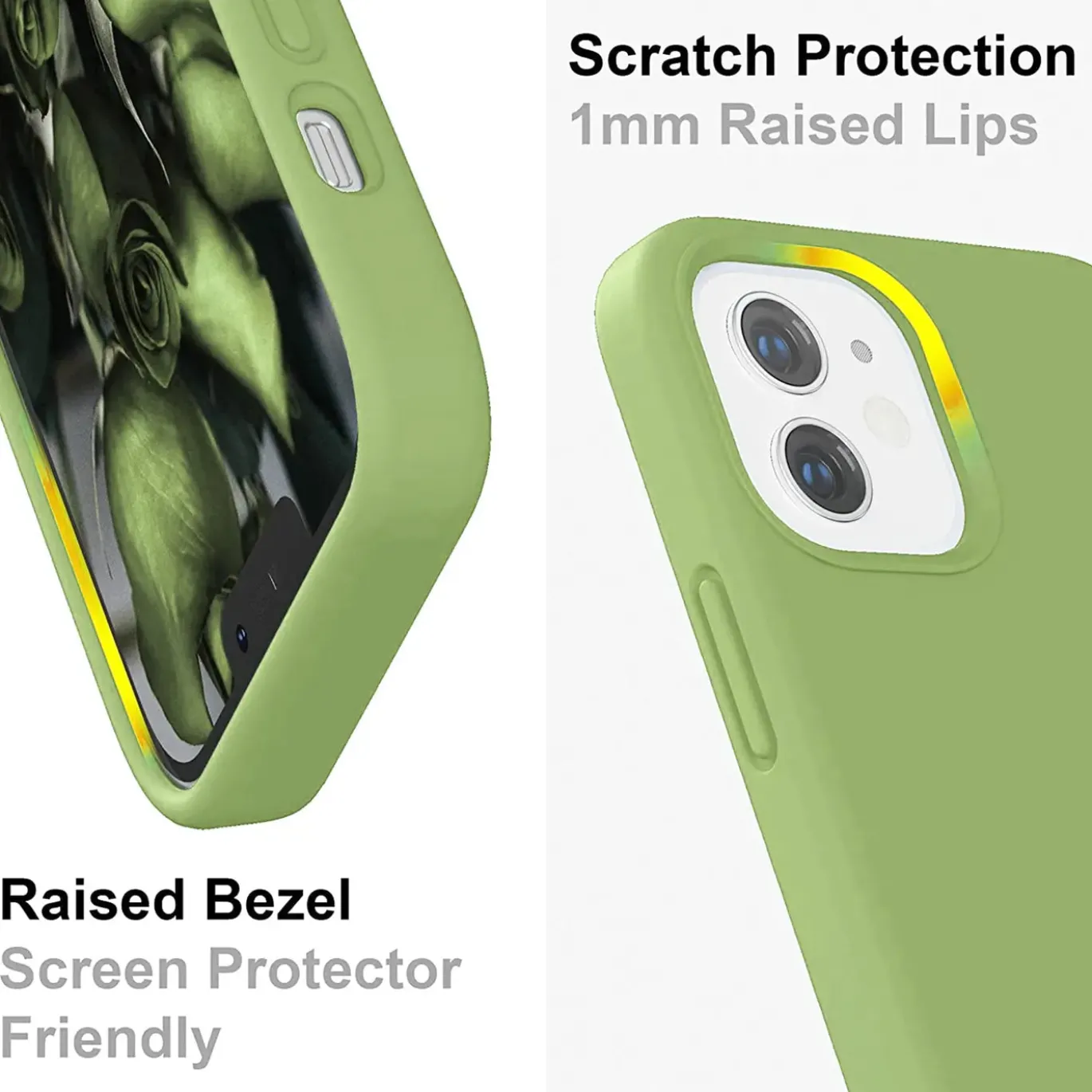 iPhone 12 / 12 Pro - Silikon Case mit Mikrofaser-Innenseite