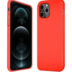 iPhone 12 / 12 Pro - Silikon Case mit Mikrofaser-Innenseite
