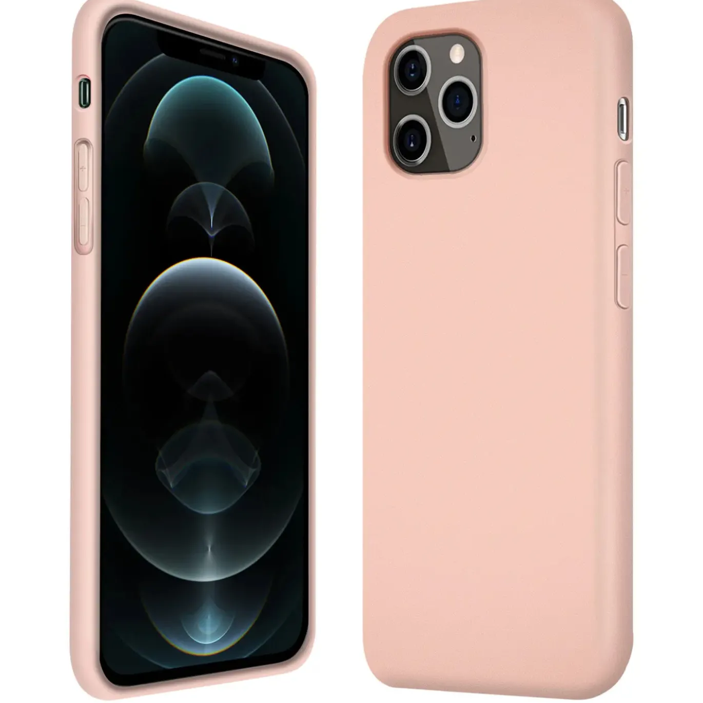 iPhone 12 / 12 Pro - Silikon Case mit Mikrofaser-Innenseite