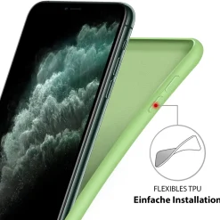 iPhone 12 / 12 Pro - Silikon Case mit Mikrofaser-Innenseite