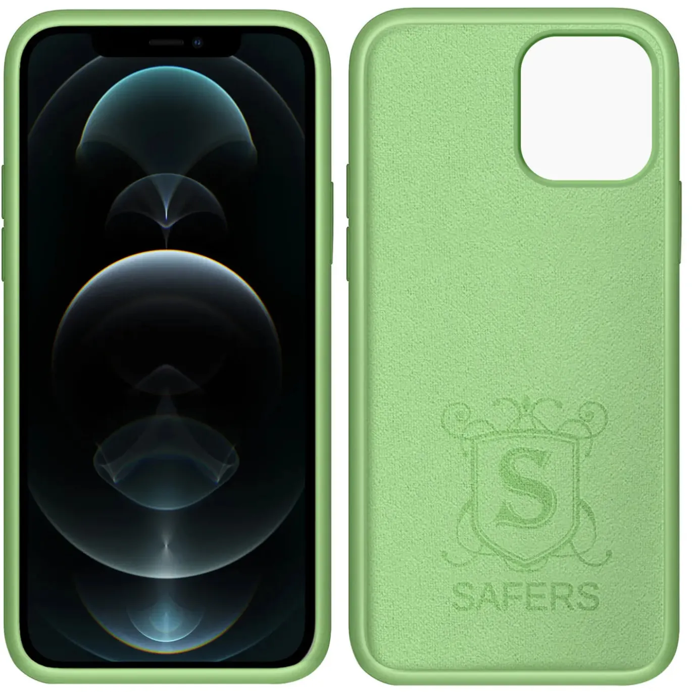 iPhone 12 / 12 Pro - Silikon Case mit Mikrofaser-Innenseite